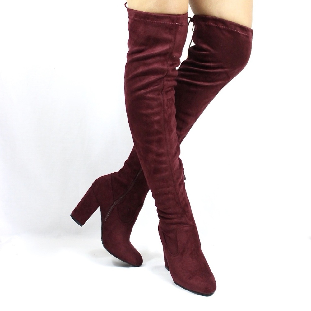 Round Toe Over The Knee Thigh High Dress Boots